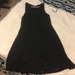 Black lace dress